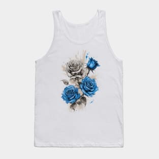 Blue roses Tank Top